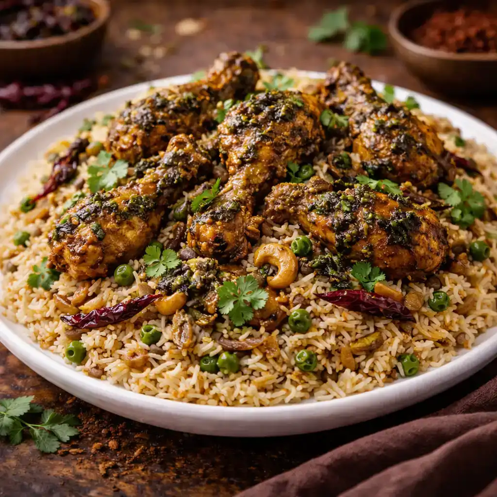 Gundamma Gari Gongura Chicken Pulav at Hashtag India